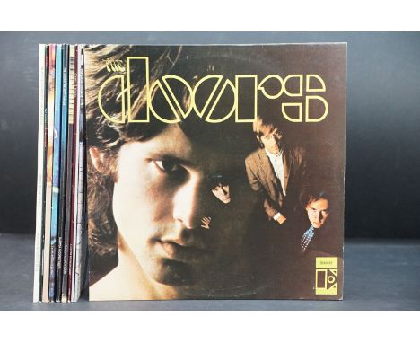 Vinyl - 10 The Doors LPs to include self titled, Strange Days, Waiting For The Sun, LA Woman (embossed sleeve), Morrison Hote