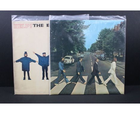 Vinyl -2 The Beatles albums to include: Abbey Road (Apple Records - PCS 7088 UK 1st pressing with misaligned apple on back an