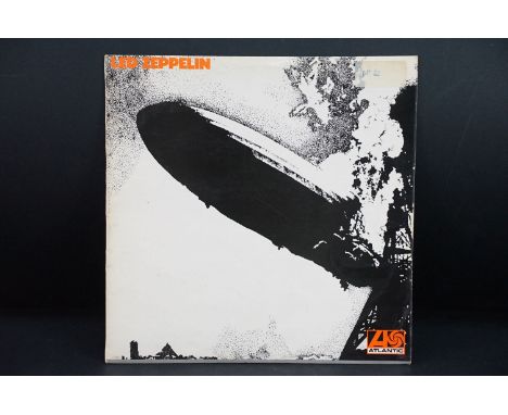 Vinyl - Led Zeppelin self titled LP on Atlantic Records 588171, UK pressing, plum labels, A1/B1 matrices, grey strip on front