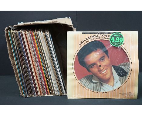 Vinyl - Over 45 Elvis Presley LPs spanning his career including 5 pic discs, foreign pressings, original pressings and more. 