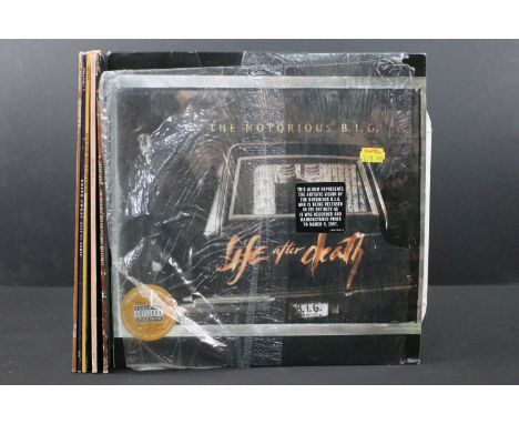 Vinyl - 6 RnB / Rap LPs to include Notorious BIG Life After Death, Jason's Lyric (soundtrack), Mary J Blige It's My Life, Kei