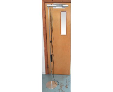 BALTENSWEILER STANDARD LAMP, with dimmer type Silentio, 191cm H, original cost £1000. (with faults)