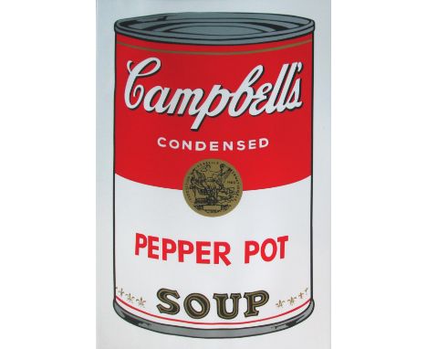 AFTER ANDY WARHOL, 'Pepper pot', lithograph, 88cm x 56cm, framed.