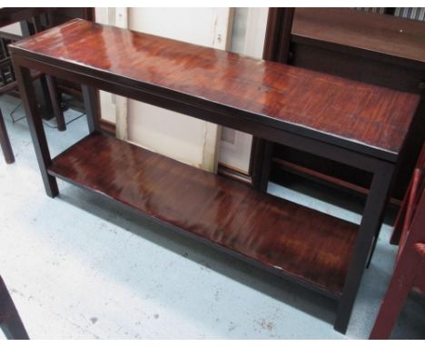 CONSOLE TABLE, Asian style with undertier, 39cm x 150cm x 79cm H.