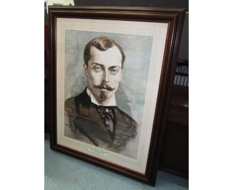 AFTER DUKE OF ALBANY, 19th century school, offset lithograph, framed, overall 120cm W x 152cm H. 