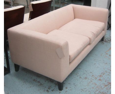 SOFA, from Graham & Green with herringbone neutral coloured upholstery, 181cm x 68cm H.