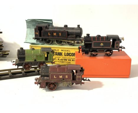 Model railway interest: A Bassett-Lowke 'O' gauge scale model Six couple tank locomotive, in original box with instruction bo