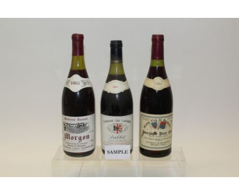 Wine - mixed parcel of 1980s vintage red wines including:  Domaine Les Goubert Sablet 1985 (x 9), Chateau de Brondeau 1983 (x
