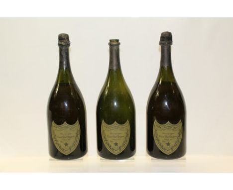 Champagne - two magnums, Moet et Chandon Cuvée Dom Pérignon 1973 Vintage, together with an empty bottle of the same (3)