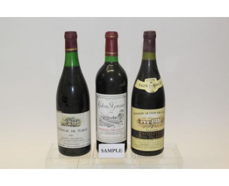 Wine - mixed parcel of 1980s vintage red wines including:  Chateau St. Germain 1989 (x 5), Domaine Le Clos Des Cazaux 1985 (x