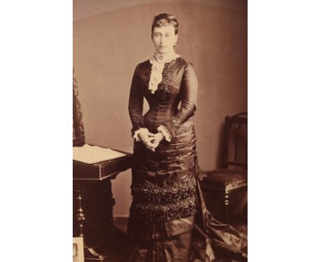 HRH Princess Alice, Grand Duchess of Hesse (the second daughter of Queen Victoria and mother of Tsarina) - fine black and whi