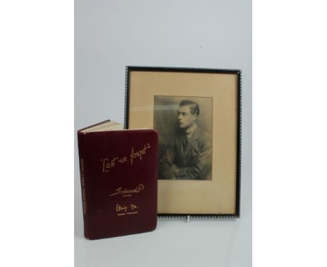 HRH Edward Prince of Wales (later King Edward VIII and The Duke of Windsor) - fine signed Royal Presentation portrait photogr