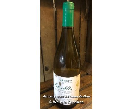 SAINSBURY'S DOMAINE SAINTE CELINE 'CHABLIS' 2007 [FRANCE] 12.5% / 75CL