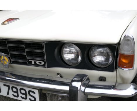 Classic Rover P6 2200 motor car, Registration WDB 799S, 69,531 miles, 4 door saloon, Twin Carb 2204cc petrol engine, white, d