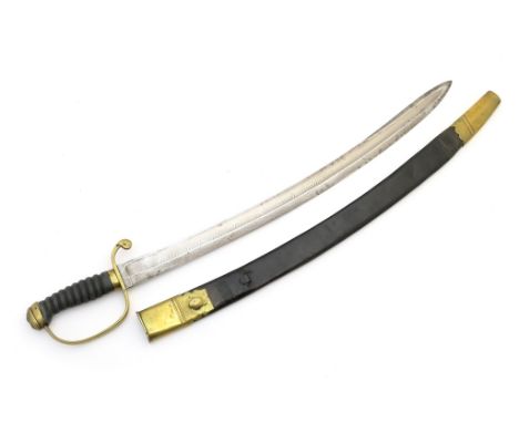 Rare Cheshire Constabulary 'Nantwich Hundred' officer's sword by Parker, 233 Holborn, London, circa 1860, curved 58.5cm blade