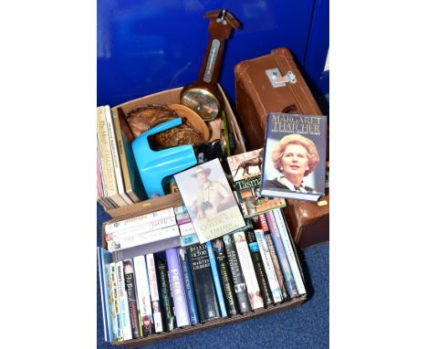 SUNDRY ITEMS ETC, to include a box of books, subjects such as biographies and autobiographies, survival, escape and evasion e