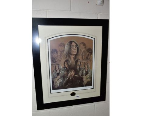 STEPHEN DOIG (BRITISH 1964) 'IMAGINE', a limited edition print of portrait studies of John Lennon 515/850, signed to lower ma