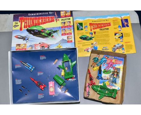 A BOXED MATCHBOX B.B.C.RADIO TIMES LIMITED EDITION THUNDERBIRDS COMMEMORATIVE SET, playworn condition but appears complete, b