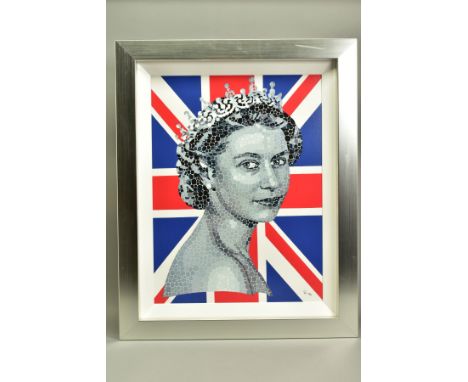 PAUL NORMANSELL (BRITISH 1978) 'HAPPY AND GLOURIOUS' a limited edition print of HM The Queen 40/195, initialled bottom right 