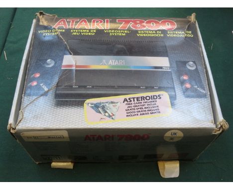 BOXED ATARI 7800 GAMES CONSOLE 