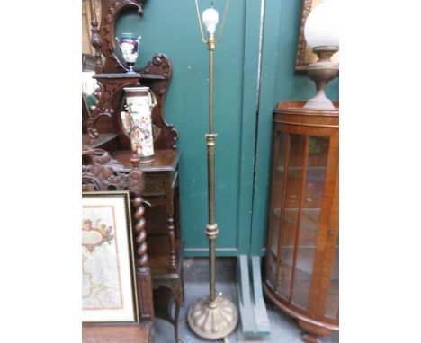 VINTAGE BRASS EXTENDING STANDARD LAMP