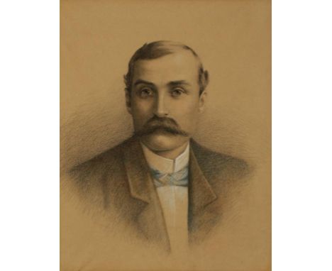 ENGLISH SCHOOL, (19th century) A portrait of a gentleman, inscriptions on verso 'Joseph Evans, bn.1817 d.1889' and portraits 