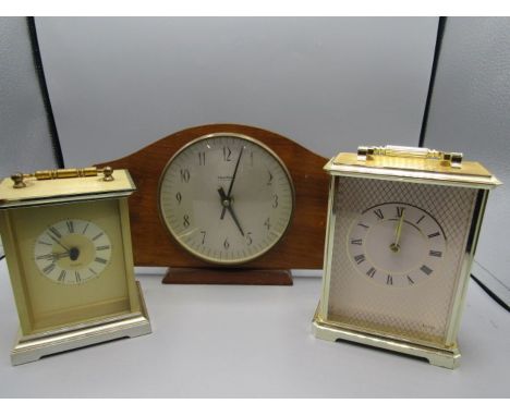 Retro clock and 2 carriage clocks (battery)