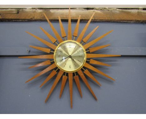 Quatz Piaco sunburst clock