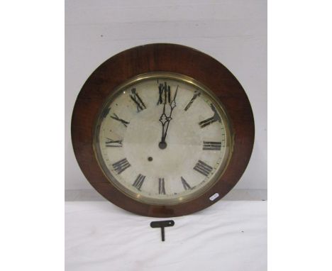 A station clock with key. clock face a/f