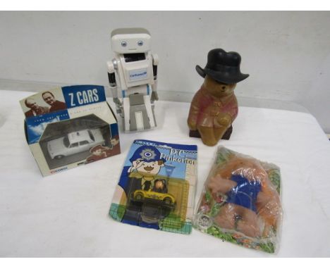 Pin football game and vintage toys