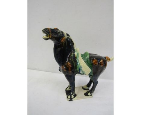 A ceramic Tang horse 18cm tall