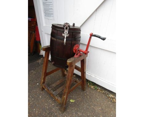 A vintage butter churn by Waide &amp; sons 113cm high