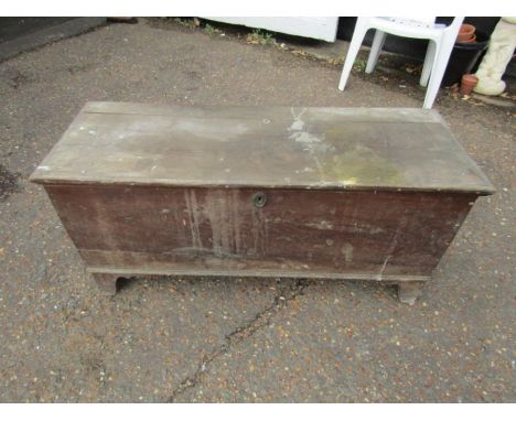 Vintage pine toolbox/trunk with woodworm 
