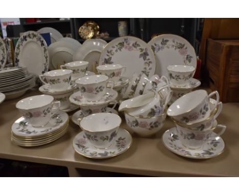A Royal Worcester 'June Garland' part tea service (47 pieces approx)