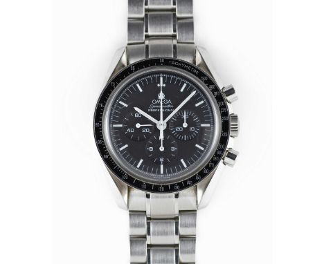 A GENTLEMAN'S STAINLESS STEEL OMEGA SPEEDMASTER PROFESSIONAL "MOON WATCH" CHRONOGRAPH BRACELET WATCHCIRCA 2000s, REF. 3570.50