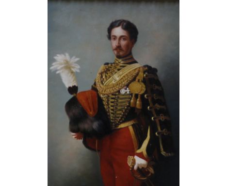 Portrait of a 19th Century Officer Oil on board 40cm x 30cm