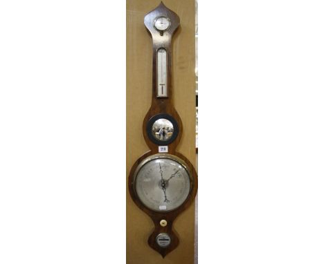 A 19th Century mahogany banjo barometer