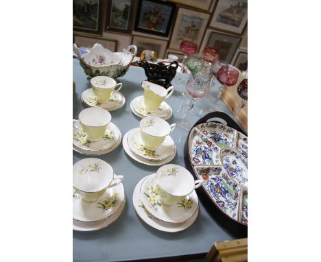 Decorative ceramics and glass to include Royal Albert part tea service and other items