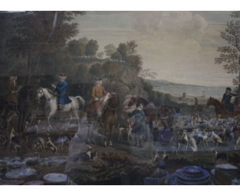 After John Wootton by D. Lerpinière A hunting scene Coloured engraving Published by Boydell 1778 49cm x 63cm Best Bid