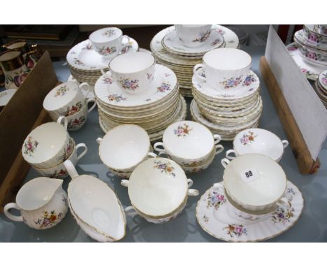 A Royal Worcester 'Roanoke' pattern part tea and dinner service