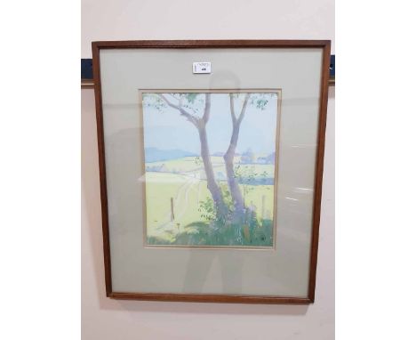 FRAMED PASTEL SKETCH