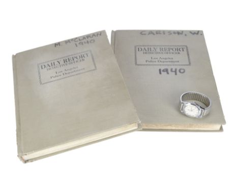 L.A. CONFIDENTIAL (1997) - Lt. Ed Exley's (Guy Pearce) Rolex Watch with Pair of Daily Report Books - Lt. Ed Exley's (Guy Pear