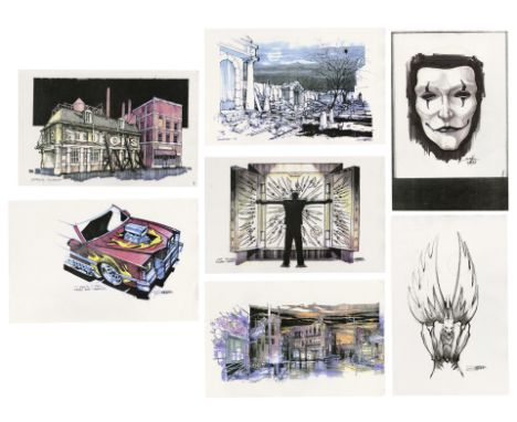 THE CROW (1994) - Hand-Drawn Sketches and Concept Art Prints - Hand-drawn sketches and concept art prints from Alex Proyas' T
