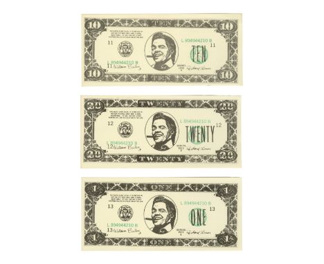 BACK TO THE FUTURE PART II (1989) - Set of Three Production-Made Biffco Currency Notes - A set of three production-made Biffc