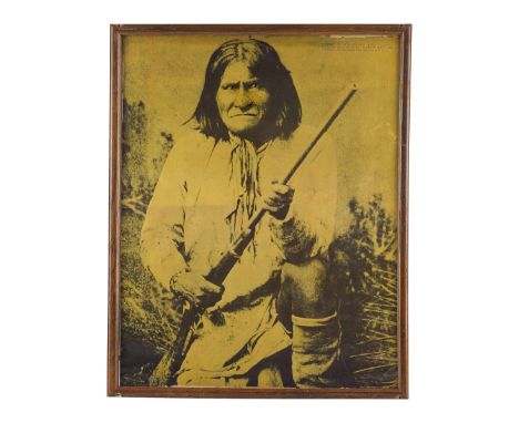 CHEERS (T.V. SERIES 1982-1993) - Nicholas Colasanto's Framed Geronimo Print - Nicholas Colasanto's framed Geronimo print from