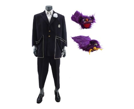 CAPTAIN KANGAROO (1955-1984) - Captain Kangaroo's (Bob Keeshan) Blue Costume and Purple Creature Puppets - Captain Kangaroo's
