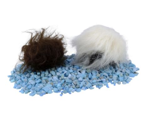 STAR TREK: DEEP SPACE NINE (1993-1999) - Michael and Denise Okuda Collection: "Trials and Tribble-ations" Pair of Tribbles wi