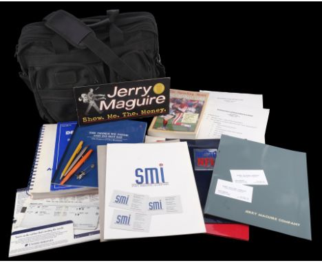 JERRY MAGUIRE (1996) - Jerry Maguire's (Tom Cruise) Briefcase, Folders, Books, Plane Tickets, and Business Cards - Jerry Magu
