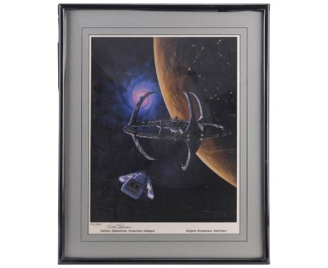STAR TREK: DEEP SPACE NINE (1993-1999) - Michael and Denise Okuda Collection: Herman Zimmerman-Signed Framed Limited-Edition 