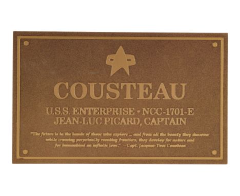 STAR TREK: INSURRECTION (1998) - Michael and Denise Okuda Collection: Captain Jean-Luc Picard's (Patrick Stewart) "Cousteau" 